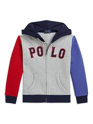 Little Boy's & Colorblocked Cotton-Blend Hoodie
