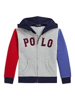 Little Boy's & Colorblocked Cotton-Blend Hoodie
