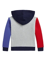 Little Boy's & Colorblocked Cotton-Blend Hoodie