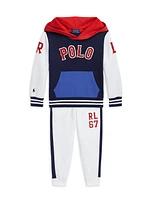 Little Boy's & Baseball Logo Hoodie