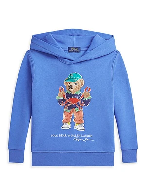 Little Boy's & Polo Bear Hoodie