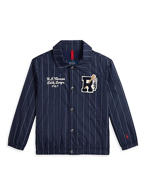 Little Boy's & Striped Coach Jacket