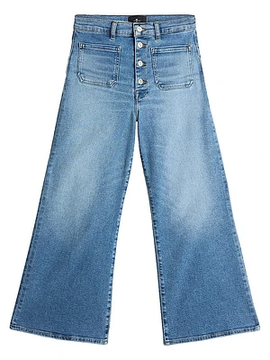 Jo Stretch Ultra High-Rise Wide-Leg Crop Jeans