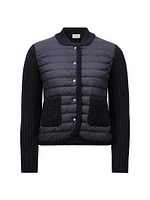 Down-Filled Cardigan Wool