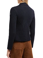 Down-Filled Cardigan Wool