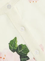 Cherry Blossom Silk-Blend Cardigan
