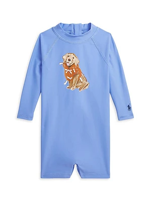Baby Boy's Graphic Rashguard Romper