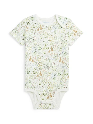 Baby's Bunny Print Bodysuit