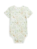 Baby's Bunny Print Bodysuit