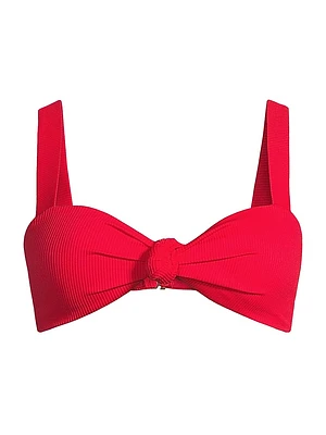 Sophia Rib-Knit Bikini Top
