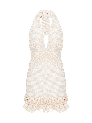 Gavea Mesh Plunge Minidress
