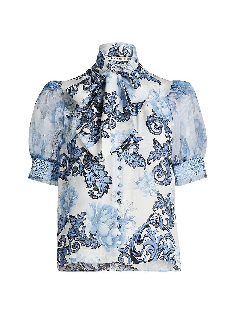 Brentley Puff-Sleeve Blouse