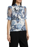 Brentley Puff-Sleeve Blouse