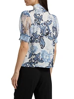 Brentley Puff-Sleeve Blouse