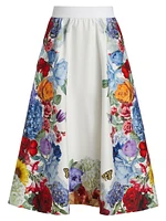 Earla Flare Midi-Skirt
