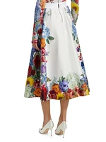 Earla Flare Midi-Skirt