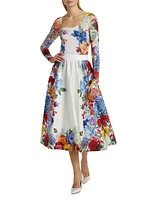 Earla Flare Midi-Skirt