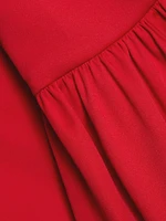 Oriana Strapless Drop-Waist Midi-Dress