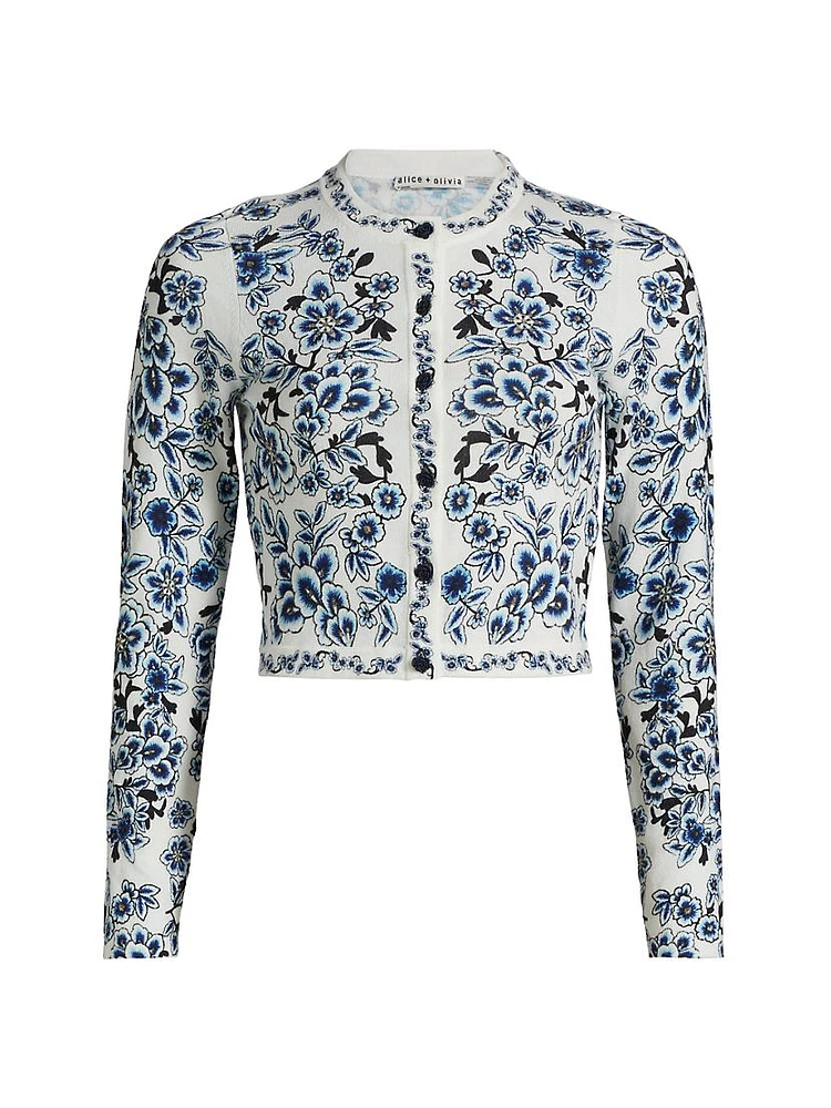 Carson Floral Cotton Cardigan