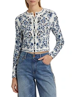 Carson Floral Cotton Cardigan
