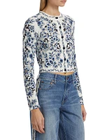 Carson Floral Cotton Cardigan