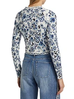 Carson Floral Cotton Cardigan