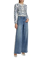 Carson Floral Cotton Cardigan