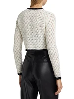 Dannie Bow Knit Cropped Cardigan