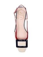 Belle 45MM Colorblocked Patent Leather Pumps