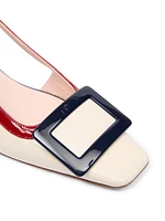 Belle 45MM Colorblocked Patent Leather Pumps