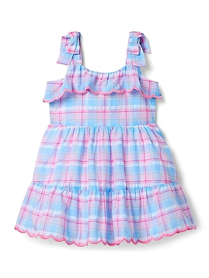 Baby Girl's, Little Girl's & Plaid Ruffle Dress