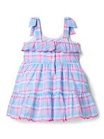 Baby Girl's, Little Girl's & Plaid Ruffle Dress