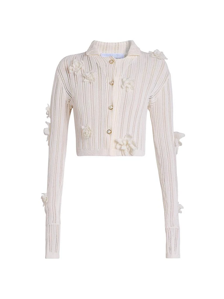 Flower Lace Cotton Cardigan