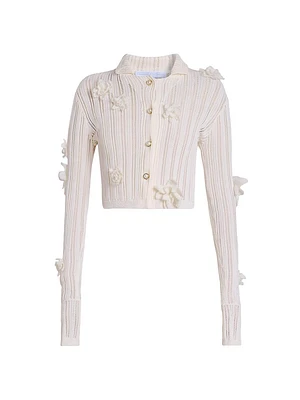 Flower Lace Cotton Cardigan