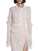 Flower Lace Cotton Cardigan