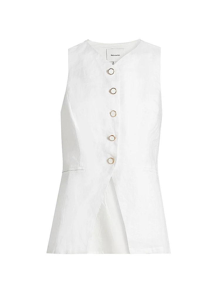 Aspen Linen Top