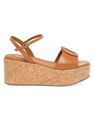 Marta 50MM Leather Platform Sandals