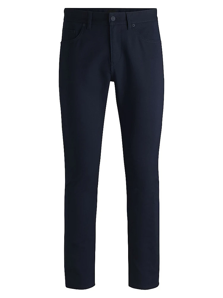 Slim-Fit Trousers Stretch Cotton