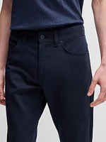 Slim-Fit Trousers Stretch Cotton