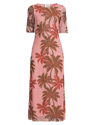 The Callie Mesh Midi-Dress