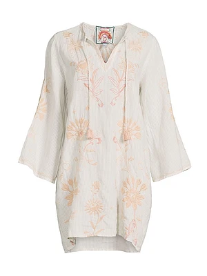 Danika Floral Linen Minidress