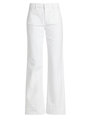 Nolan Patch Pocket Wide-Leg Jeans