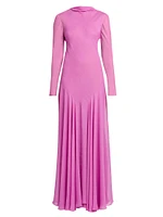 Silk-Blend Georgette Gown