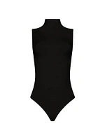 Mock Turtleneck Sleeveless Bodysuit