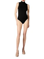 Mock Turtleneck Sleeveless Bodysuit