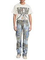 Repaired Patchwork Relaxed Jeans