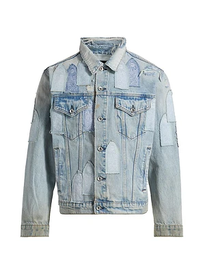 O - Patched Arch Denim Jacket