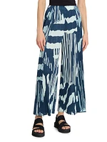 Refraction Printed Wide-Leg Pants