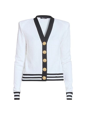 Logo Knit Cardigan