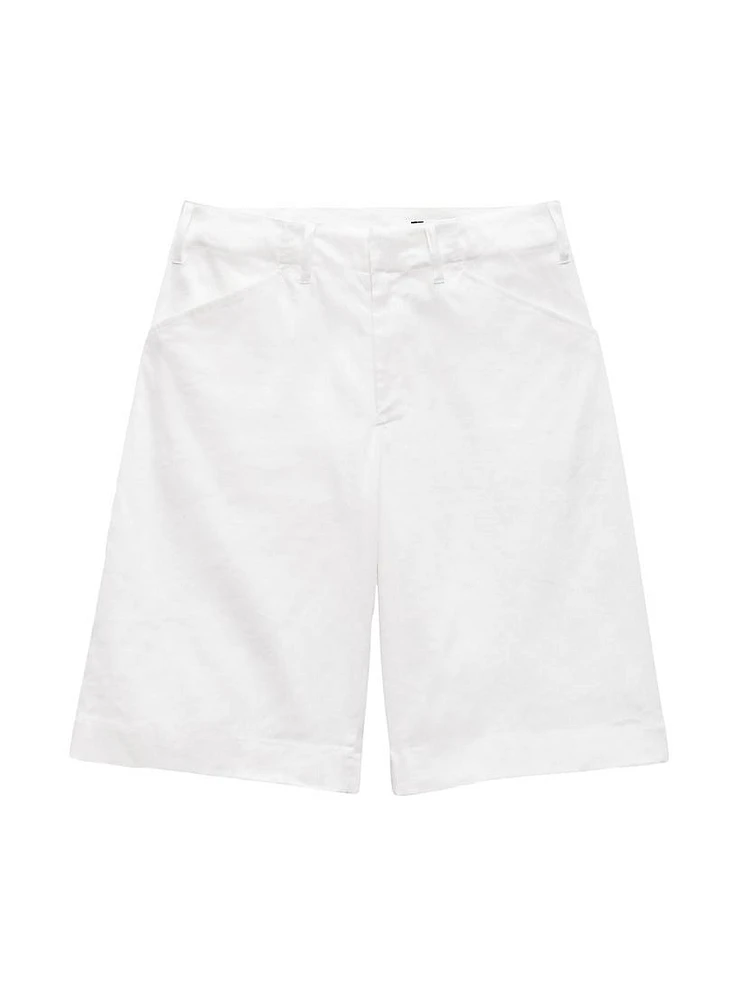 Banks Linen-Blend Shorts